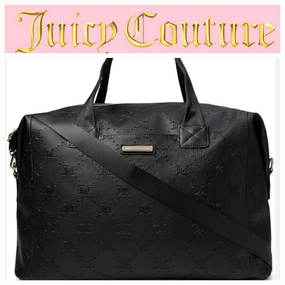 Juicy Couture JC Logo Word Play Weekender Travel Bag